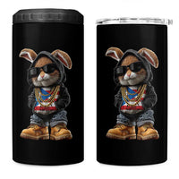 Bunny Puerto Rican Flag 4 in 1 Can Cooler Tumbler Puerto Rican Taino Boricua Vibes