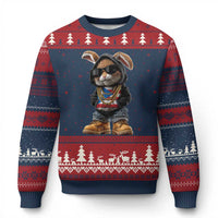 Bunny Puerto Rican Flag Ugly Christmas Sweater Puerto Rican Taino Boricua Vibes