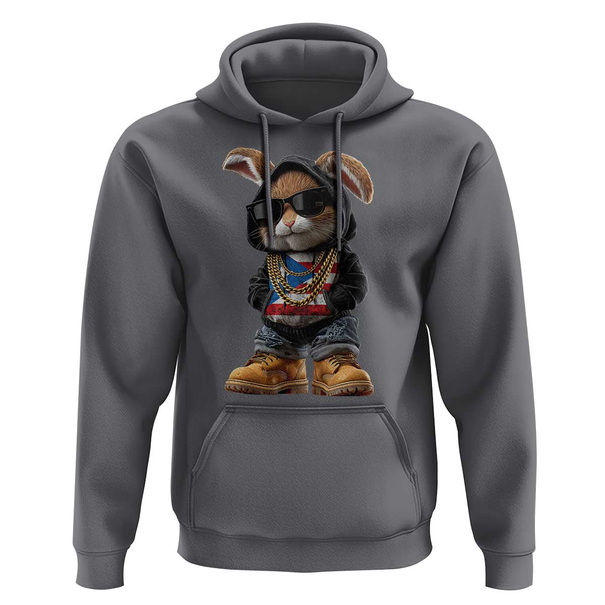 Bunny Puerto Rican Flag Hoodie Puerto Rican Taino Boricua Vibes