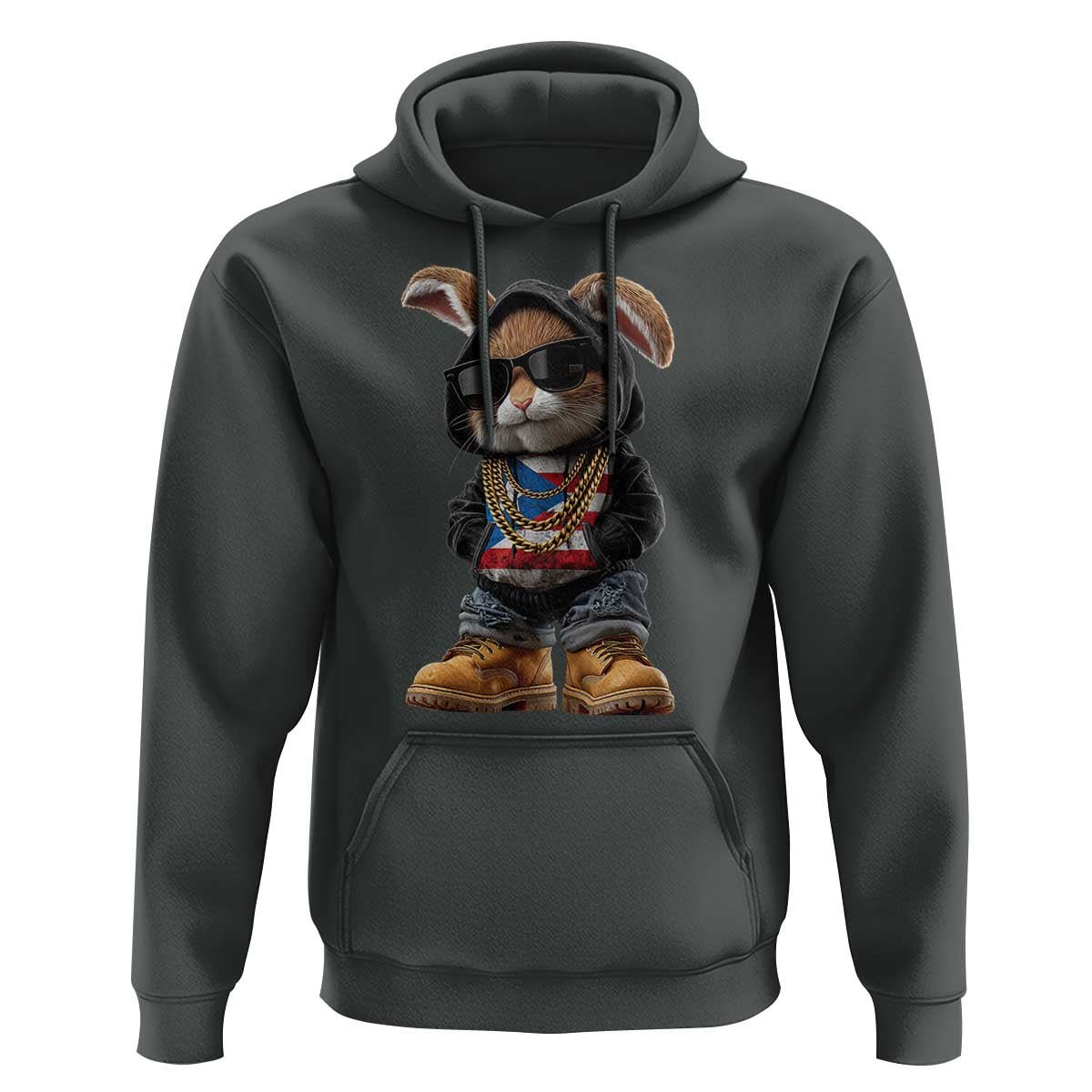 Bunny Puerto Rican Flag Hoodie Puerto Rican Taino Boricua Vibes
