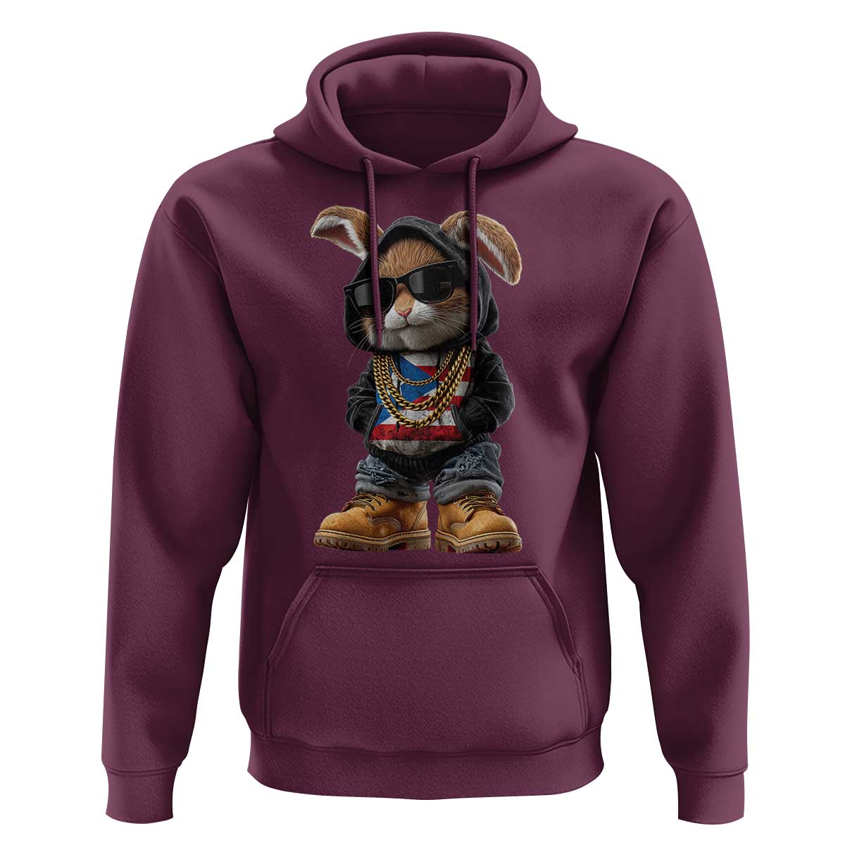 Bunny Puerto Rican Flag Hoodie Puerto Rican Taino Boricua Vibes