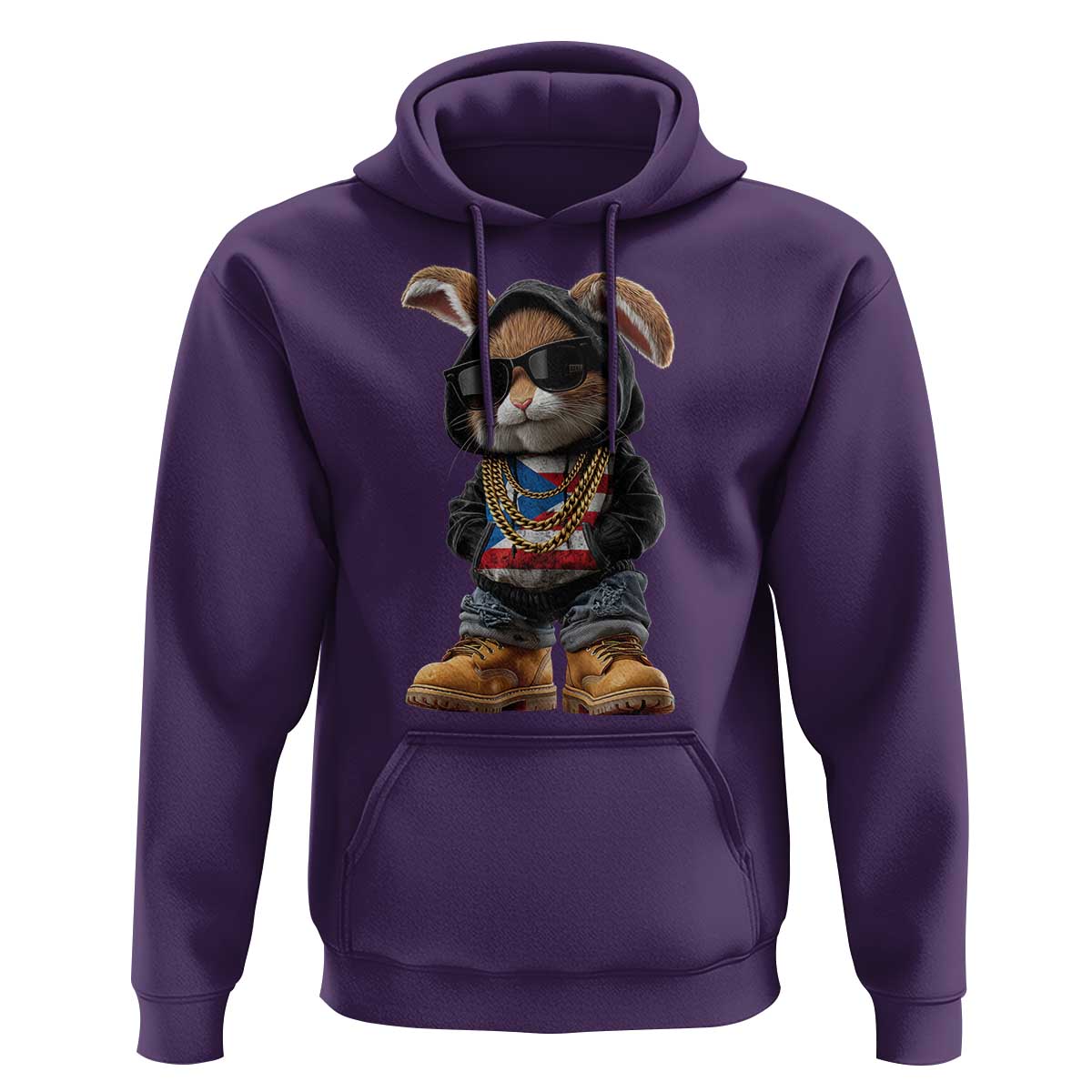 Bunny Puerto Rican Flag Hoodie Puerto Rican Taino Boricua Vibes