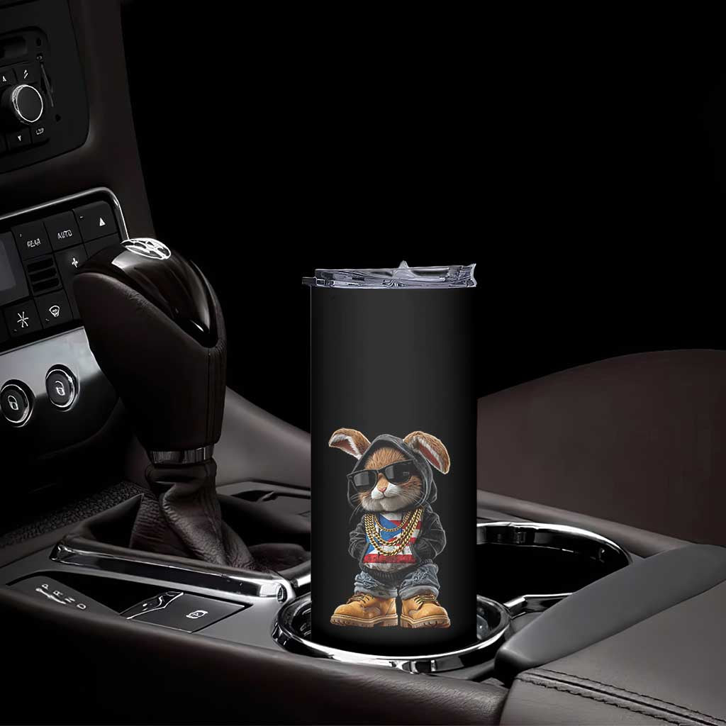 Bunny Puerto Rican Flag Skinny Tumbler Puerto Rican Taino Boricua Vibes