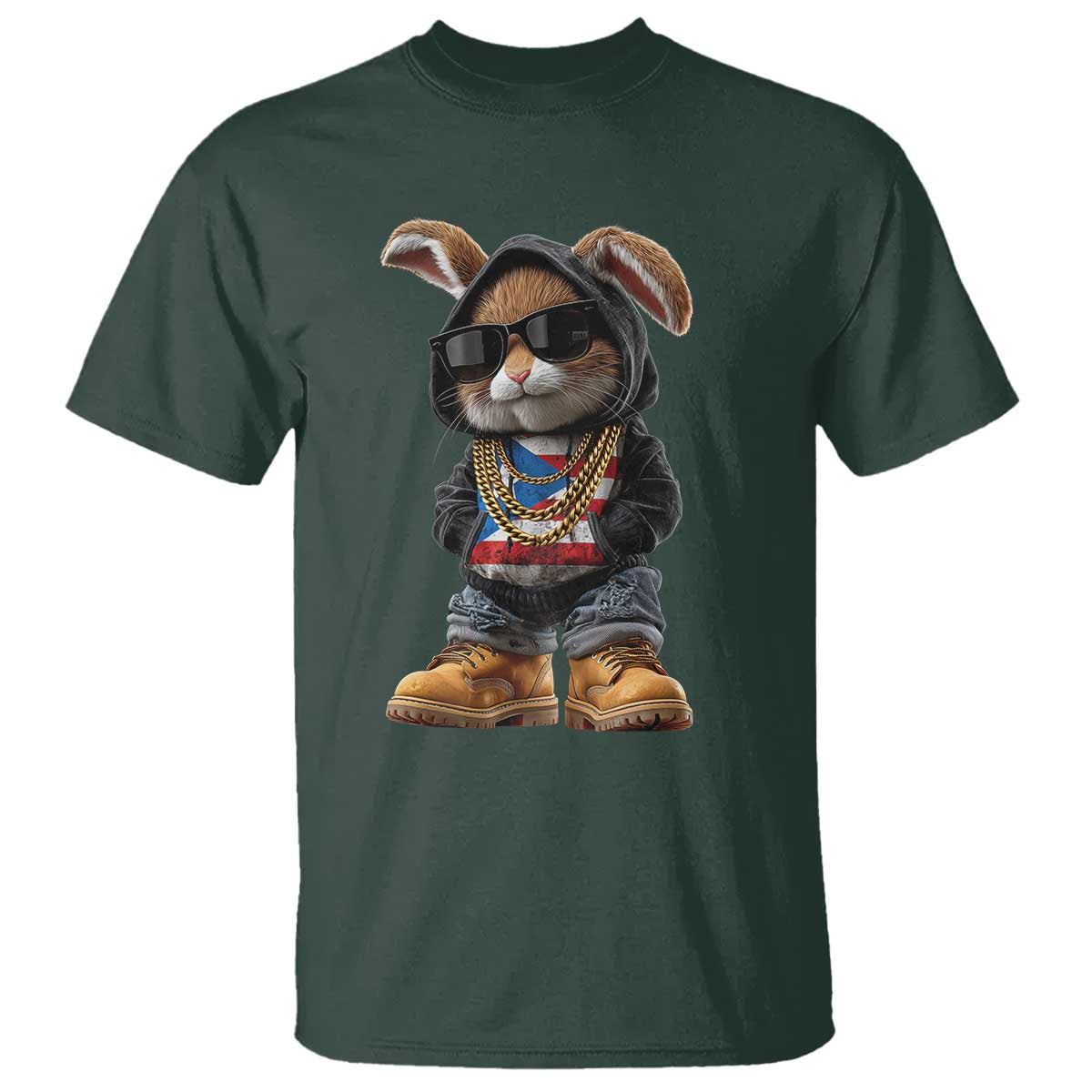 Bunny Puerto Rican Flag T Shirt Puerto Rican Taino Boricua Vibes