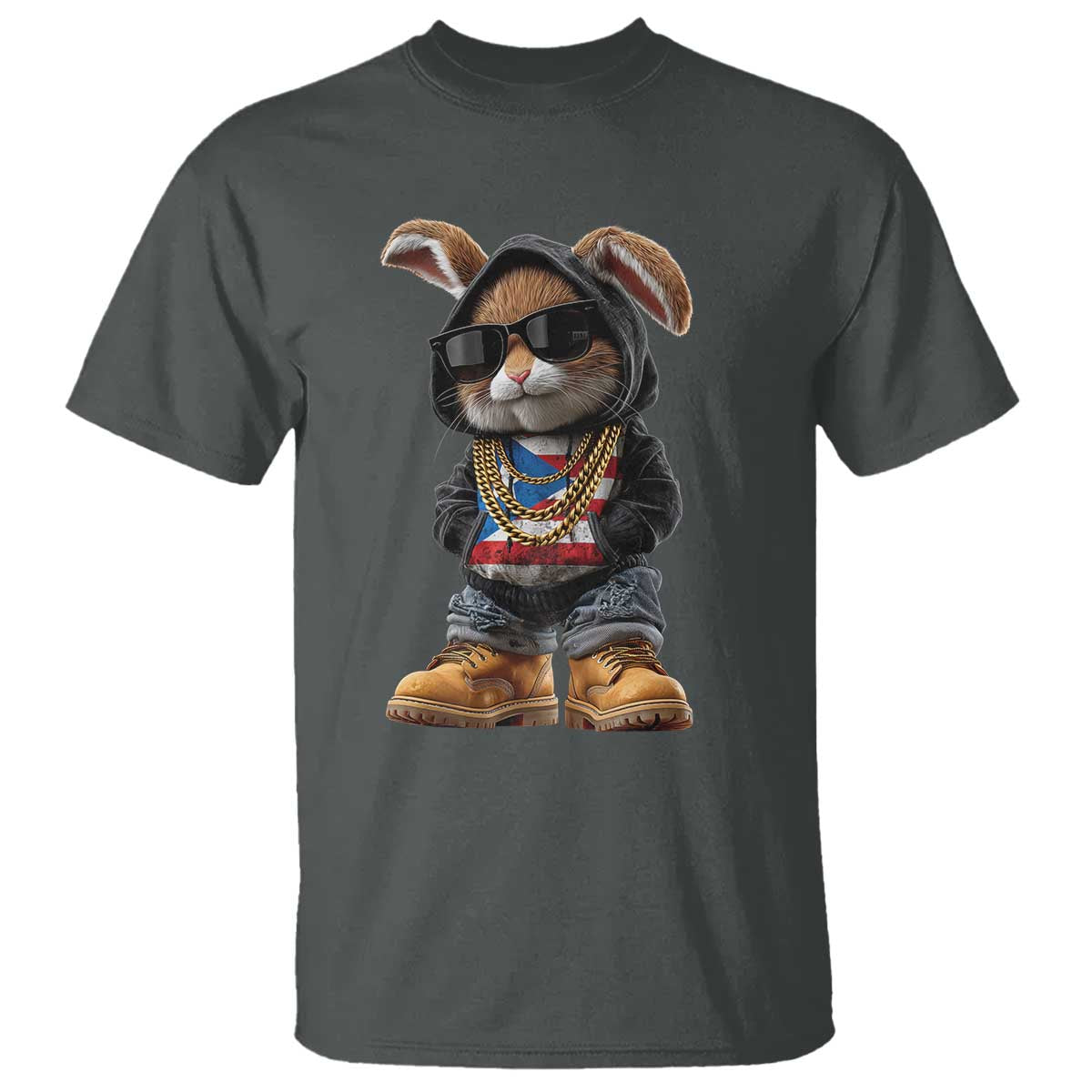 Bunny Puerto Rican Flag T Shirt Puerto Rican Taino Boricua Vibes