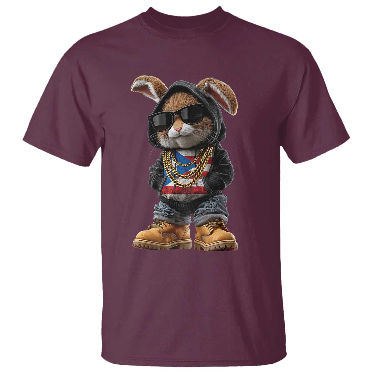 Bunny Puerto Rican Flag T Shirt Puerto Rican Taino Boricua Vibes
