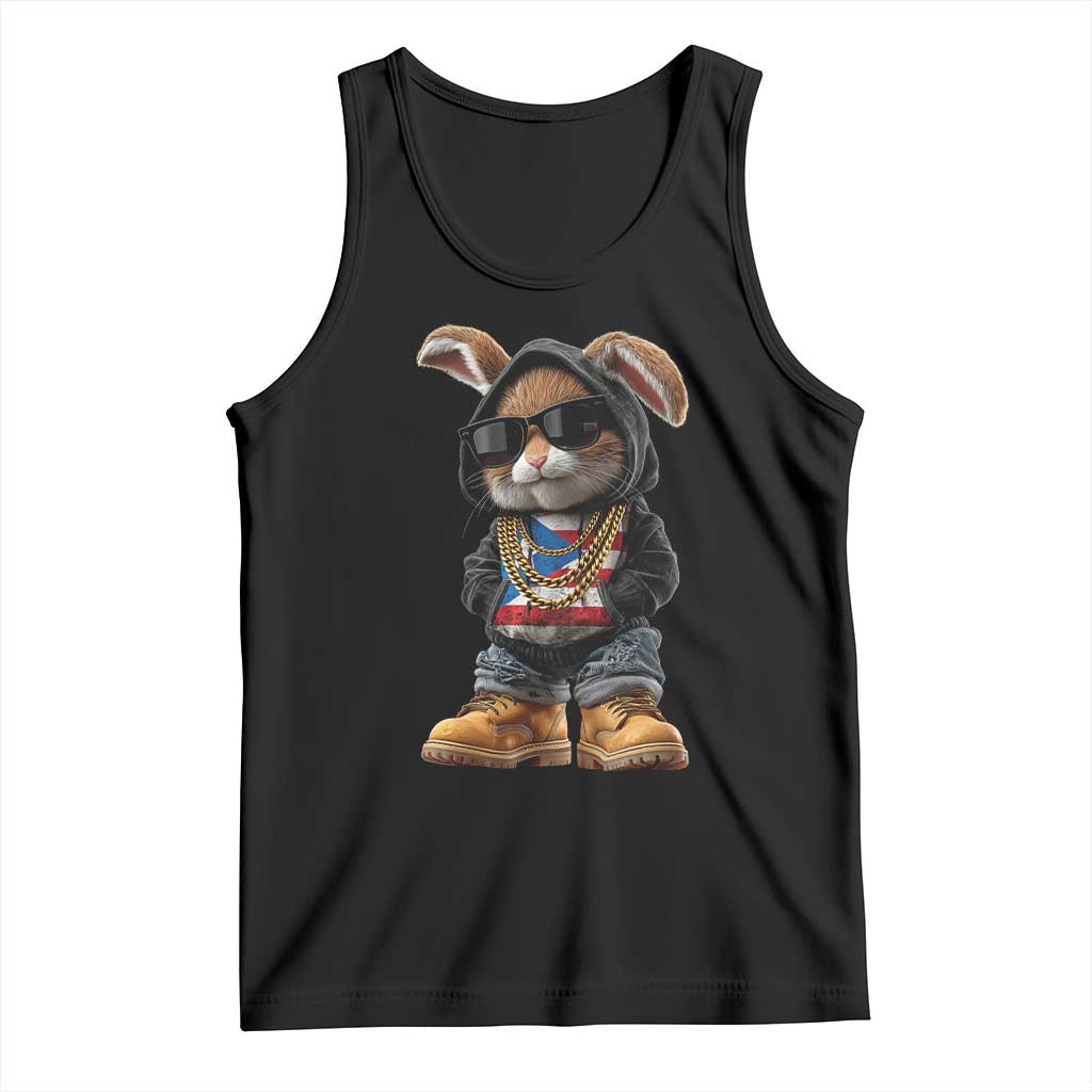 Bunny Puerto Rican Flag Tank Top Puerto Rican Taino Boricua Vibes