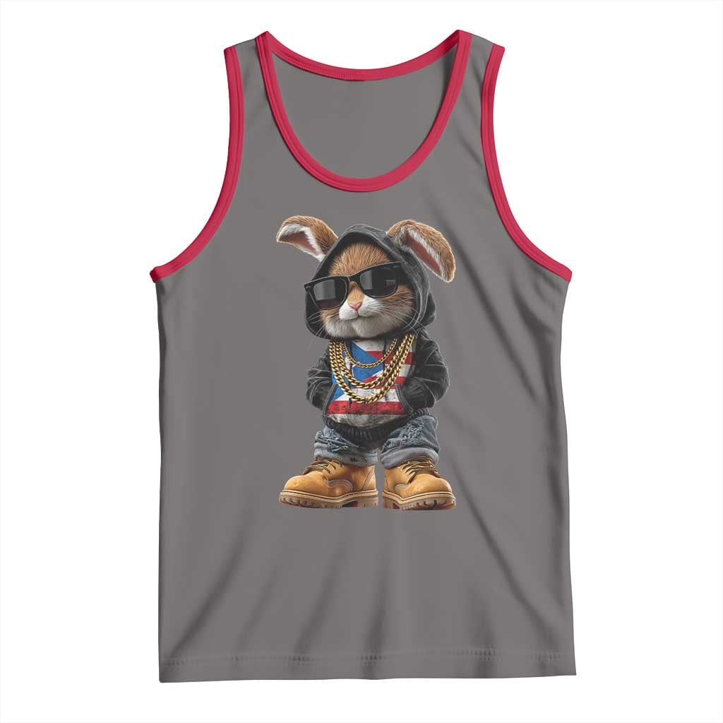 Bunny Puerto Rican Flag Tank Top Puerto Rican Taino Boricua Vibes