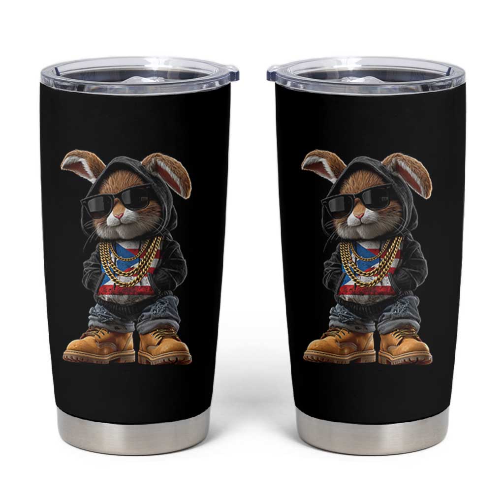 Bunny Puerto Rican Flag Tumbler Cup Puerto Rican Taino Boricua Vibes