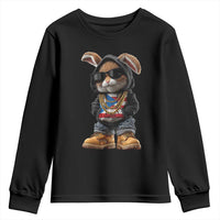 Bunny Puerto Rican Flag Youth Sweatshirt Puerto Rican Taino Boricua Vibes