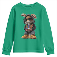 Bunny Puerto Rican Flag Youth Sweatshirt Puerto Rican Taino Boricua Vibes