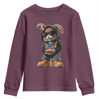 Bunny Puerto Rican Flag Youth Sweatshirt Puerto Rican Taino Boricua Vibes
