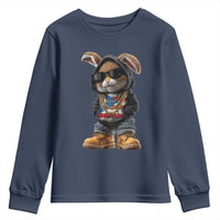 Bunny Puerto Rican Flag Youth Sweatshirt Puerto Rican Taino Boricua Vibes