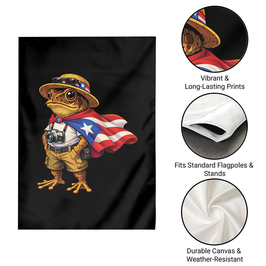 Coqui Frog Puerto Rico Flag Garden Flag Puerto Rican Taino Boricua Vibes