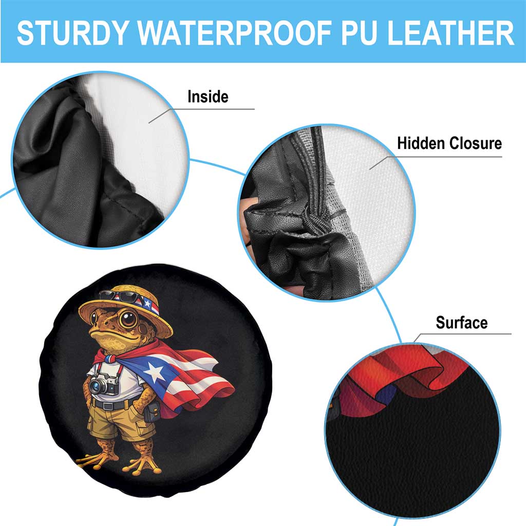 Coqui Frog Puerto Rico Flag Spare Tire Cover Puerto Rican Taino Boricua Vibes