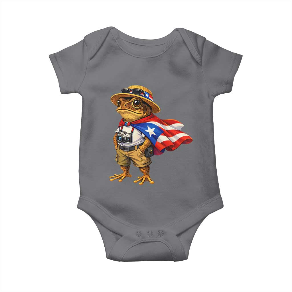 Coqui Frog Puerto Rico Flag Baby Onesie Puerto Rican Taino Boricua Vibes