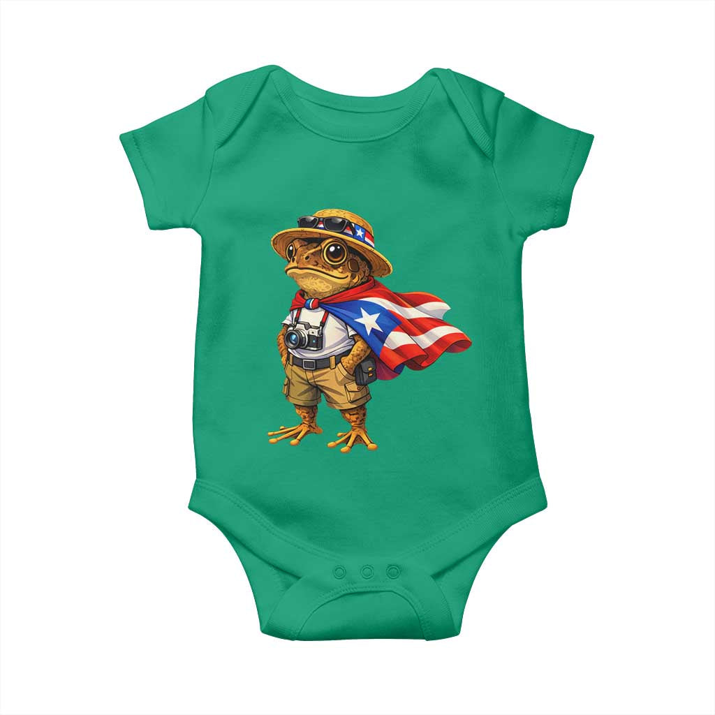 Coqui Frog Puerto Rico Flag Baby Onesie Puerto Rican Taino Boricua Vibes