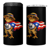 Coqui Frog Puerto Rico Flag 4 in 1 Can Cooler Tumbler Puerto Rican Taino Boricua Vibes