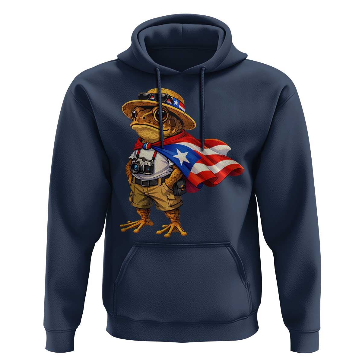 Coqui Frog Puerto Rico Flag Hoodie Puerto Rican Taino Boricua Vibes