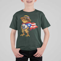 Coqui Frog Puerto Rico Flag T Shirt For Kid Puerto Rican Taino Boricua Vibes