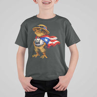 Coqui Frog Puerto Rico Flag T Shirt For Kid Puerto Rican Taino Boricua Vibes