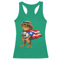 Coqui Frog Puerto Rico Flag Racerback Tank Top Puerto Rican Taino Boricua Vibes