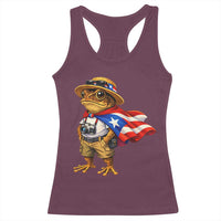 Coqui Frog Puerto Rico Flag Racerback Tank Top Puerto Rican Taino Boricua Vibes