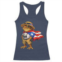 Coqui Frog Puerto Rico Flag Racerback Tank Top Puerto Rican Taino Boricua Vibes