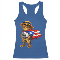 Coqui Frog Puerto Rico Flag Racerback Tank Top Puerto Rican Taino Boricua Vibes