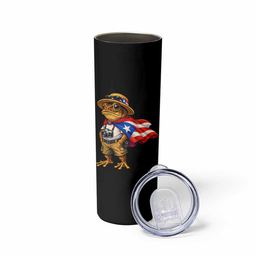 Coqui Frog Puerto Rico Flag Skinny Tumbler Puerto Rican Taino Boricua Vibes