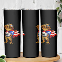 Coqui Frog Puerto Rico Flag Skinny Tumbler Puerto Rican Taino Boricua Vibes