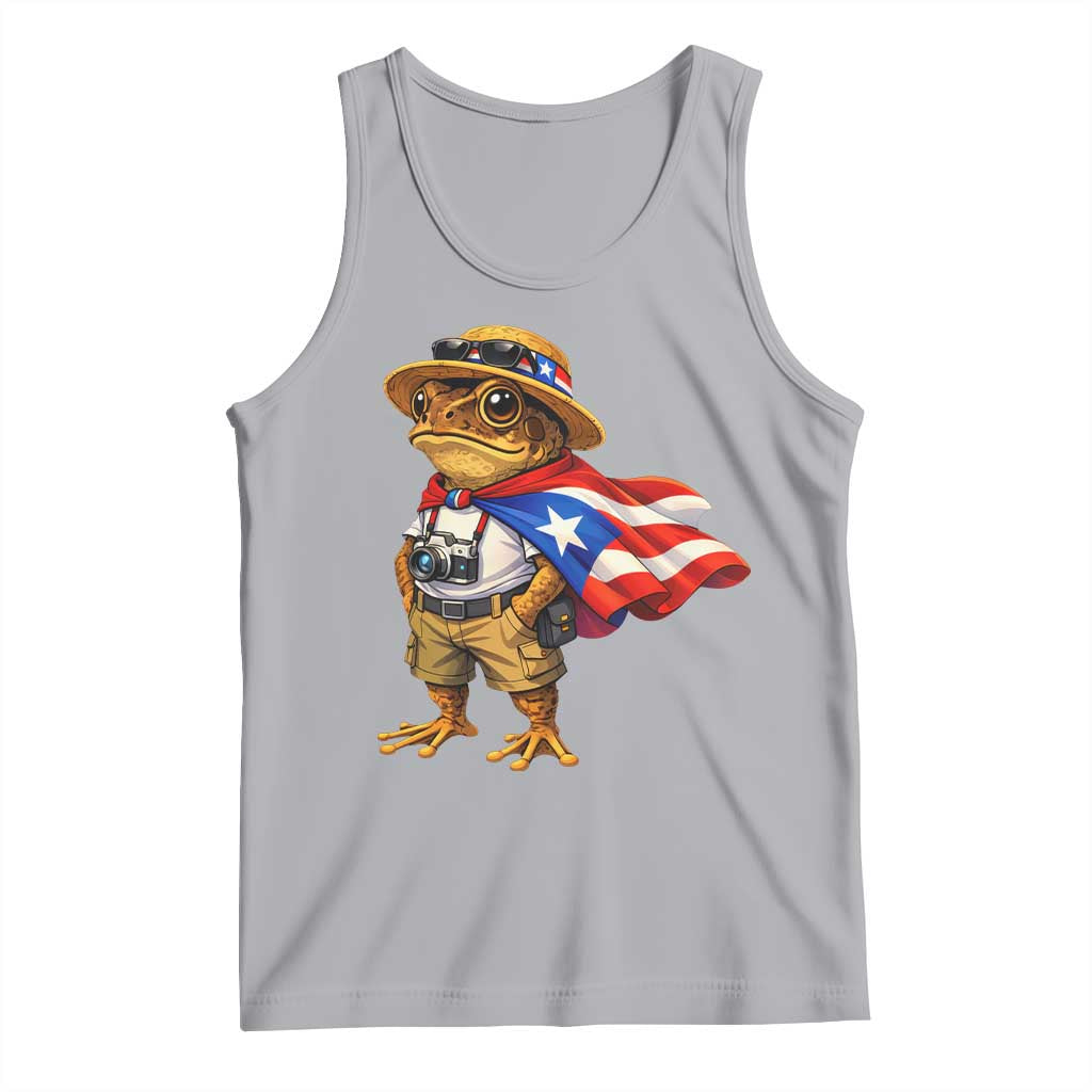 Coqui Frog Puerto Rico Flag Tank Top Puerto Rican Taino Boricua Vibes