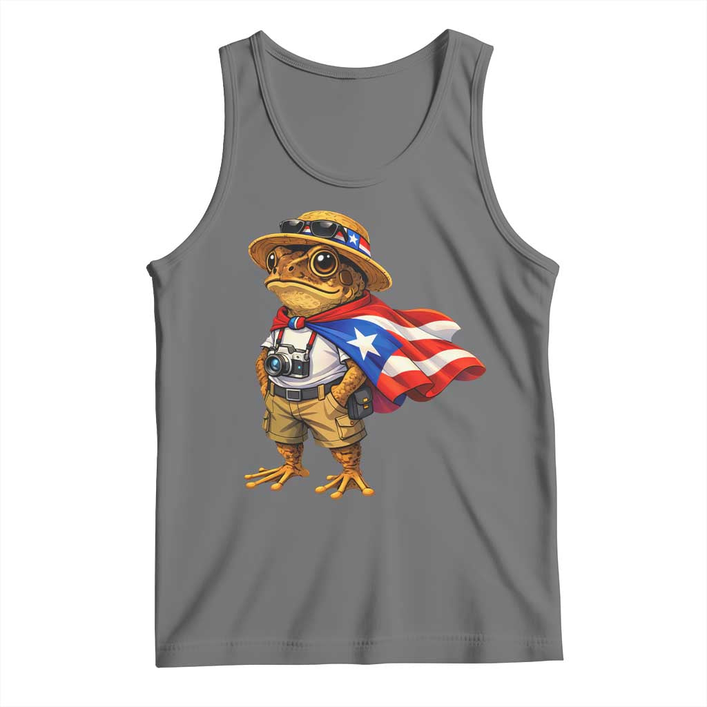 Coqui Frog Puerto Rico Flag Tank Top Puerto Rican Taino Boricua Vibes