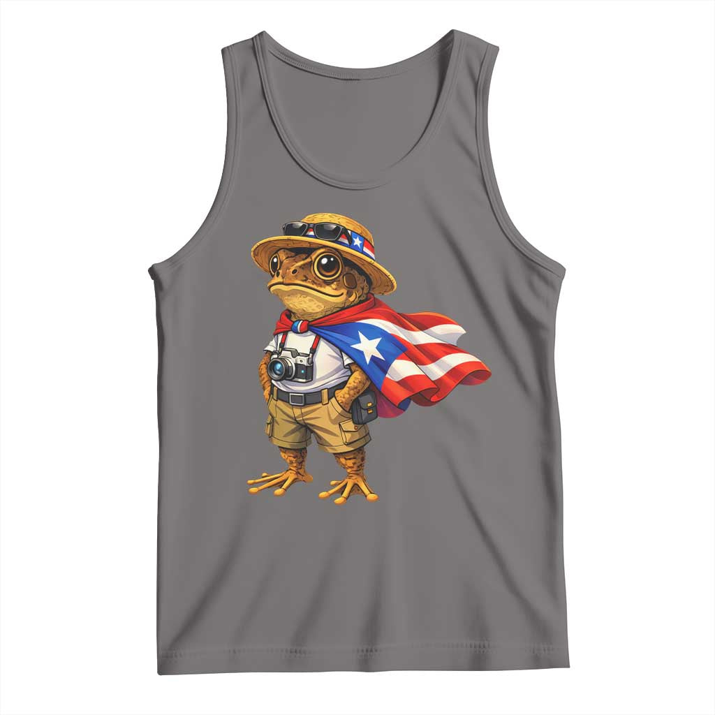Coqui Frog Puerto Rico Flag Tank Top Puerto Rican Taino Boricua Vibes