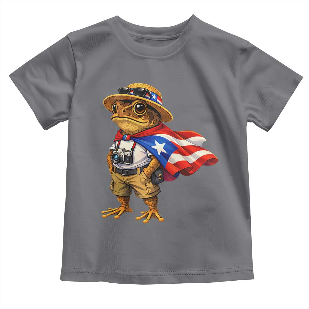 Coqui Frog Puerto Rico Flag Toddler T Shirt Puerto Rican Taino Boricua Vibes
