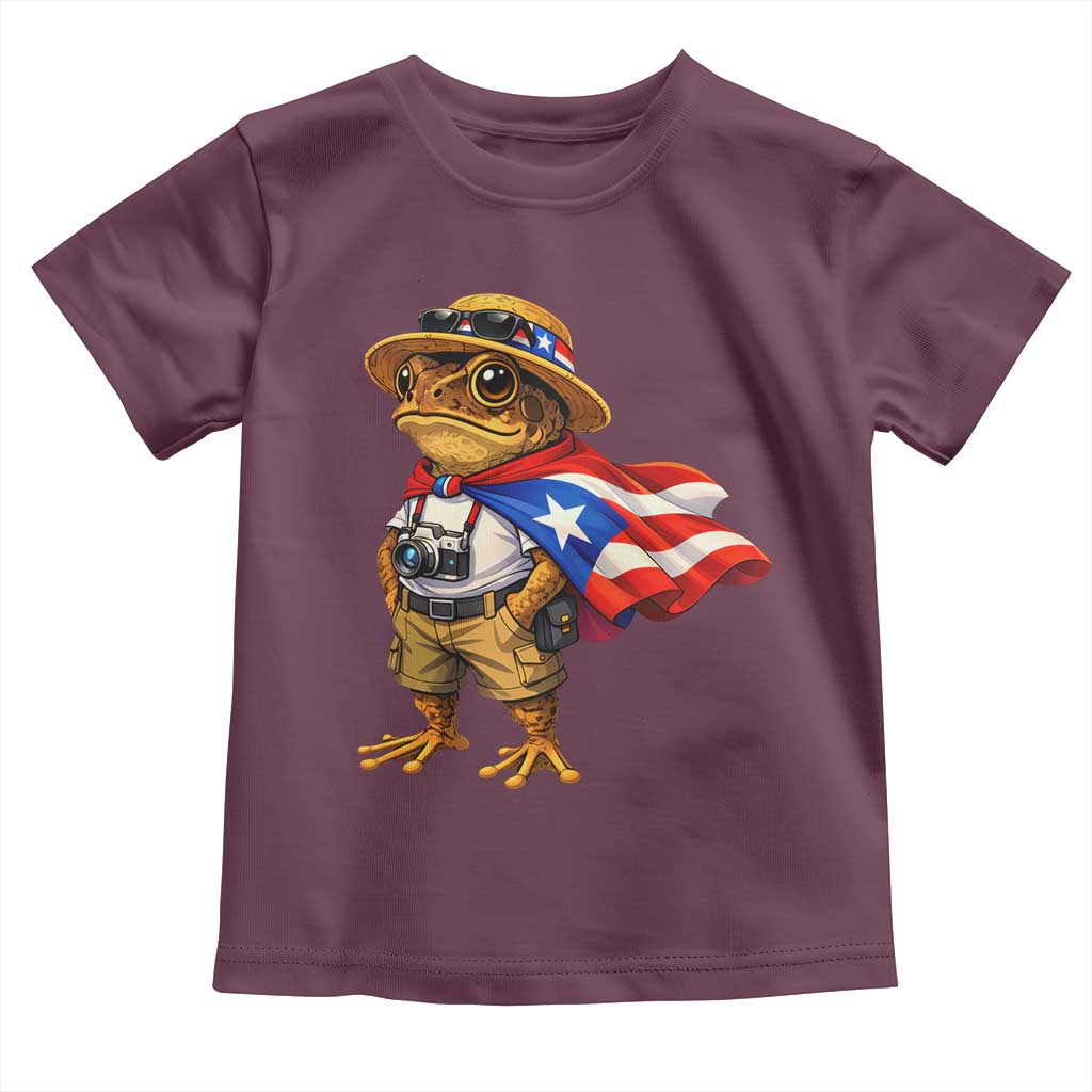 Coqui Frog Puerto Rico Flag Toddler T Shirt Puerto Rican Taino Boricua Vibes