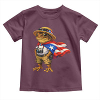 Coqui Frog Puerto Rico Flag Toddler T Shirt Puerto Rican Taino Boricua Vibes