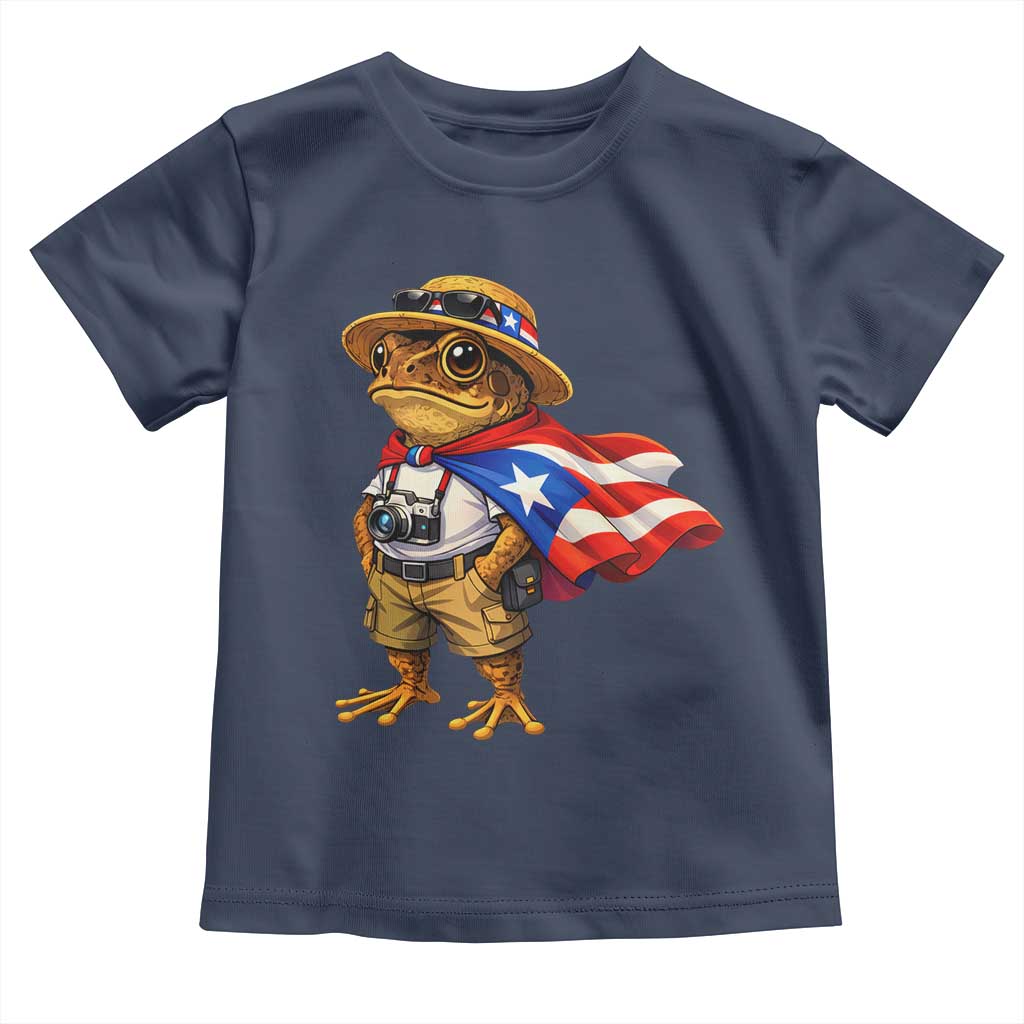 Coqui Frog Puerto Rico Flag Toddler T Shirt Puerto Rican Taino Boricua Vibes