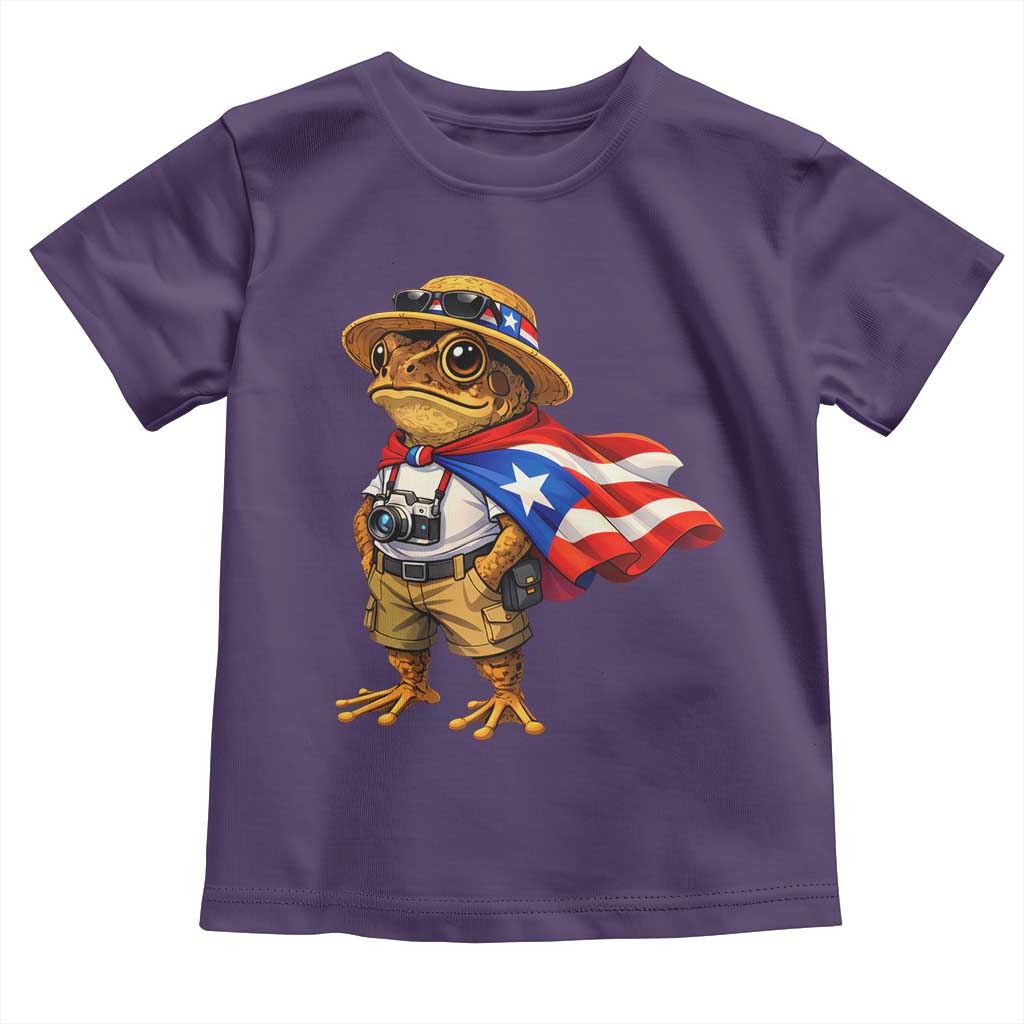 Coqui Frog Puerto Rico Flag Toddler T Shirt Puerto Rican Taino Boricua Vibes