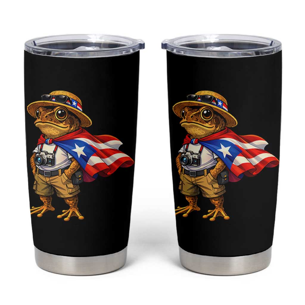 Coqui Frog Puerto Rico Flag Tumbler Cup Puerto Rican Taino Boricua Vibes