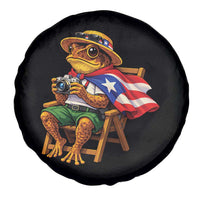 Funny Coqui Frog Puerto Rico Flag Spare Tire Cover Puerto Rican Taino Boricua Hispanic