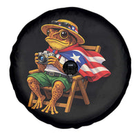 Funny Coqui Frog Puerto Rico Flag Spare Tire Cover Puerto Rican Taino Boricua Hispanic