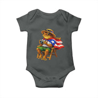 Funny Coqui Frog Puerto Rico Flag Baby Onesie Puerto Rican Taino Boricua Hispanic