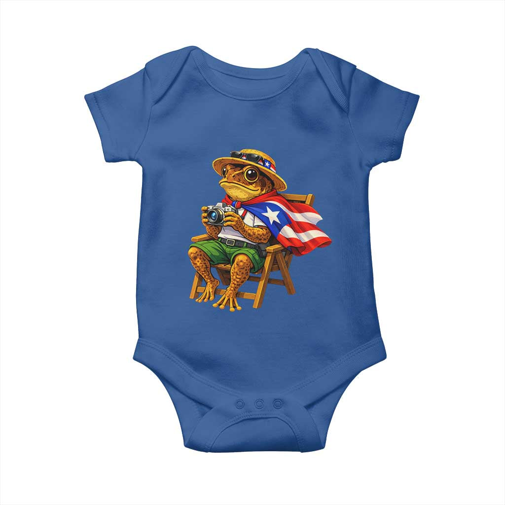 Funny Coqui Frog Puerto Rico Flag Baby Onesie Puerto Rican Taino Boricua Hispanic