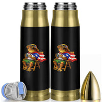 Funny Coqui Frog Puerto Rico Flag Bullet Tumbler Puerto Rican Taino Boricua Hispanic