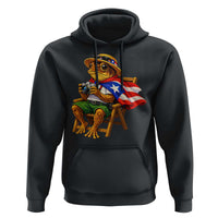 Funny Coqui Frog Puerto Rico Flag Hoodie Puerto Rican Taino Boricua Hispanic