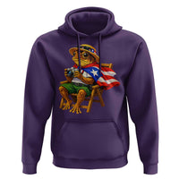 Funny Coqui Frog Puerto Rico Flag Hoodie Puerto Rican Taino Boricua Hispanic