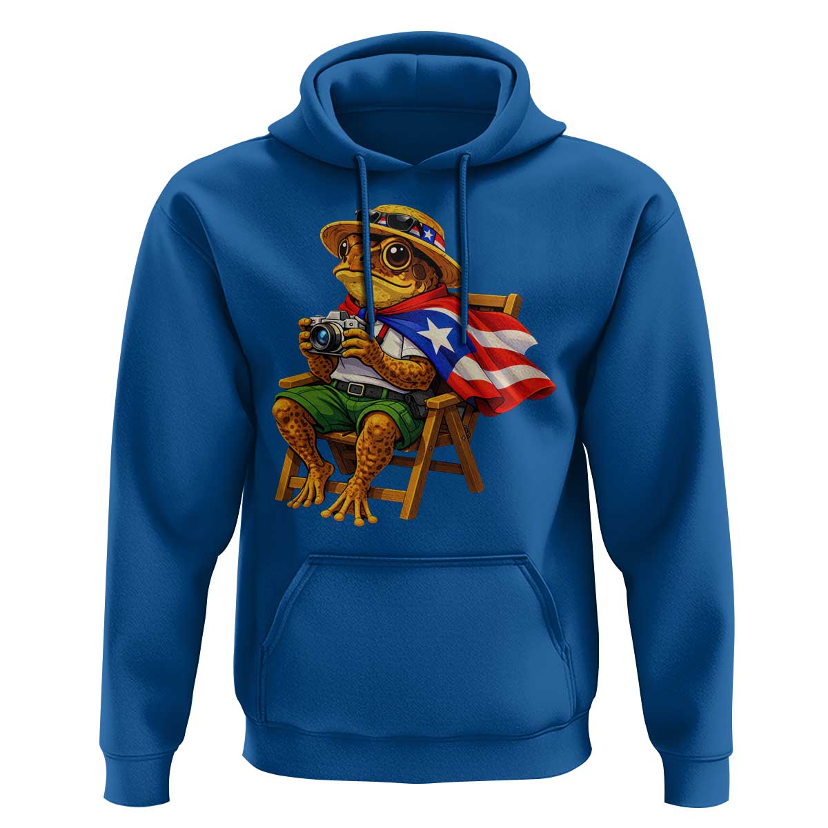 Funny Coqui Frog Puerto Rico Flag Hoodie Puerto Rican Taino Boricua Hispanic