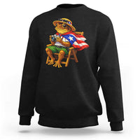 Funny Coqui Frog Puerto Rico Flag Sweatshirt Puerto Rican Taino Boricua Hispanic