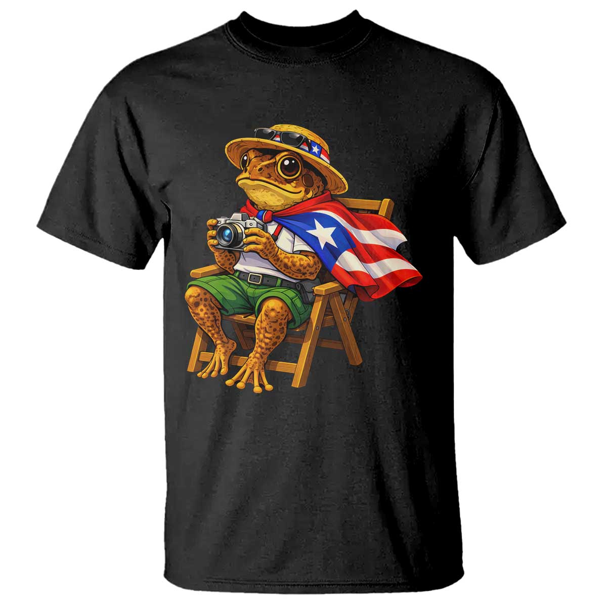 Funny Coqui Frog Puerto Rico Flag T Shirt Puerto Rican Taino Boricua Hispanic